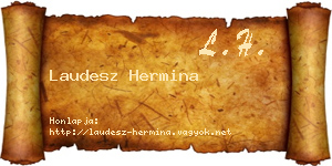 Laudesz Hermina névjegykártya